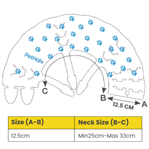 Elizabethan Recovery Collar, Dog Collar, Cat Collar, Cone for Dog, Dog Cone Collar