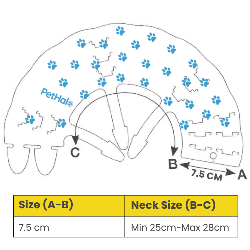 Elizabethan Recovery Collar, Dog Collar, Cat Collar, Cone for Dog, Dog Cone Collar