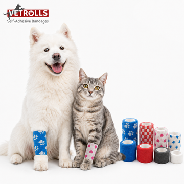 Self-Adhesive Vet Wrap for Dogs & Cats | 1–4 Inch